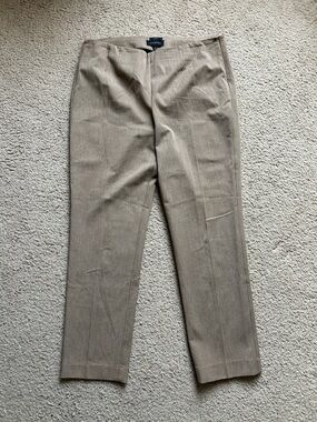 Talbots Curvy Taupe Trousers